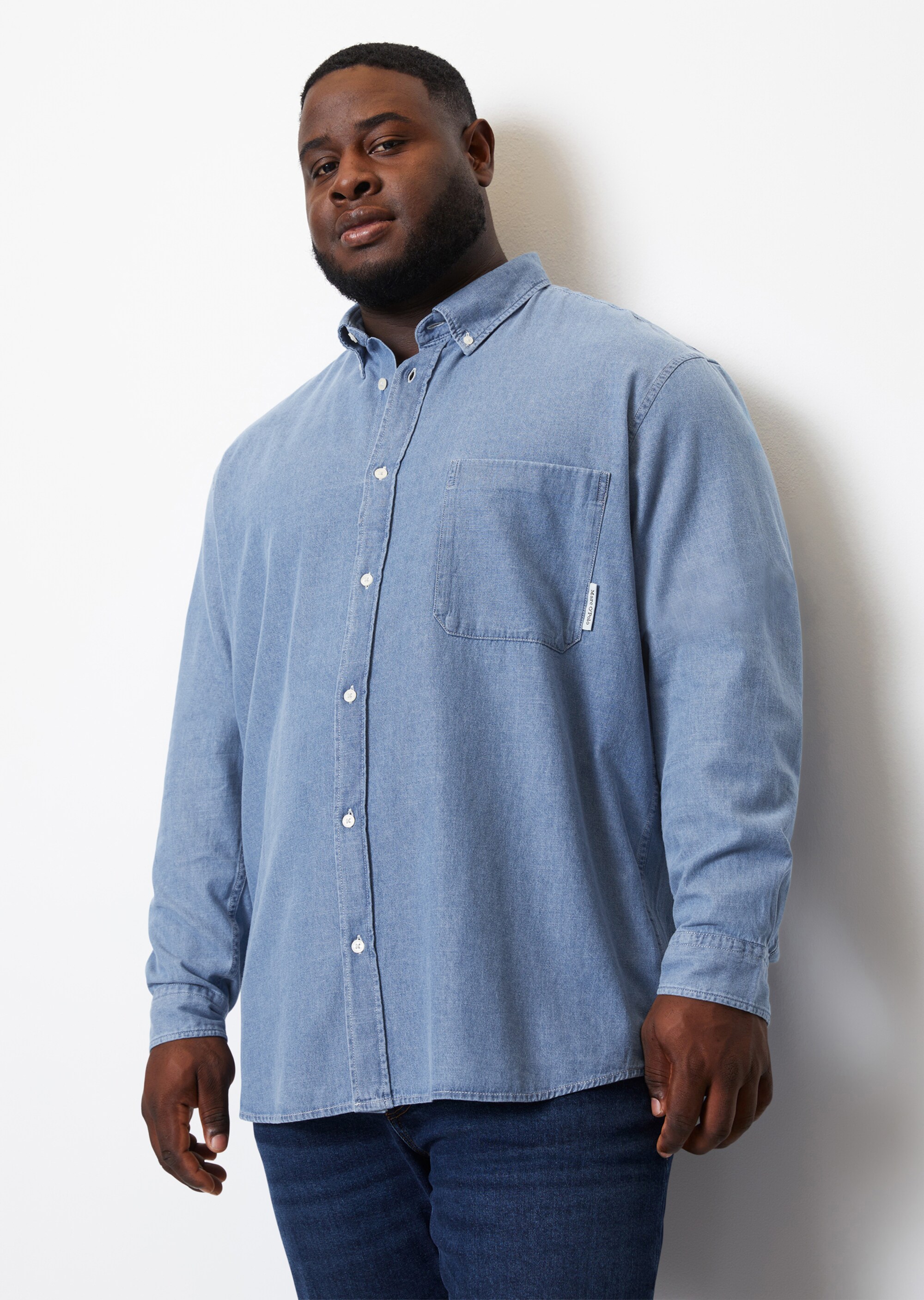 Mocotono Men's Long Sleeve Thick Denim Shirt Light Blue (Thick) X-Large :  Amazon.in: Clothing & Accessories